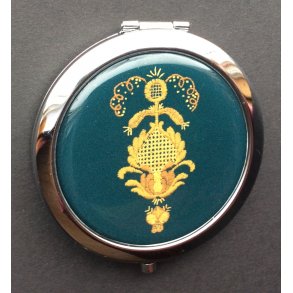 Speil til bl/grnn Romeriksbunad